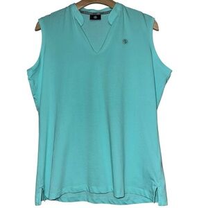 Bogner Women’s Size L Turquoise Blue Sleeveless Activewear Top Shirt
